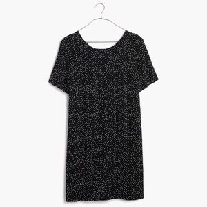 Madewell zip back dress in dot scatter